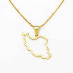 Load image into Gallery viewer, Iran Map Necklace 100