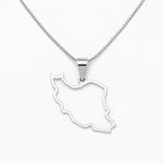 Load image into Gallery viewer, Iran Map Necklace 100
