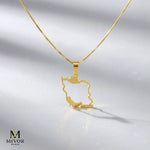 Load image into Gallery viewer, Iran Map Necklace 100