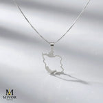 Load image into Gallery viewer, Iran Map Necklace 100