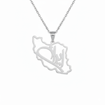 Load image into Gallery viewer, Iran map necklace