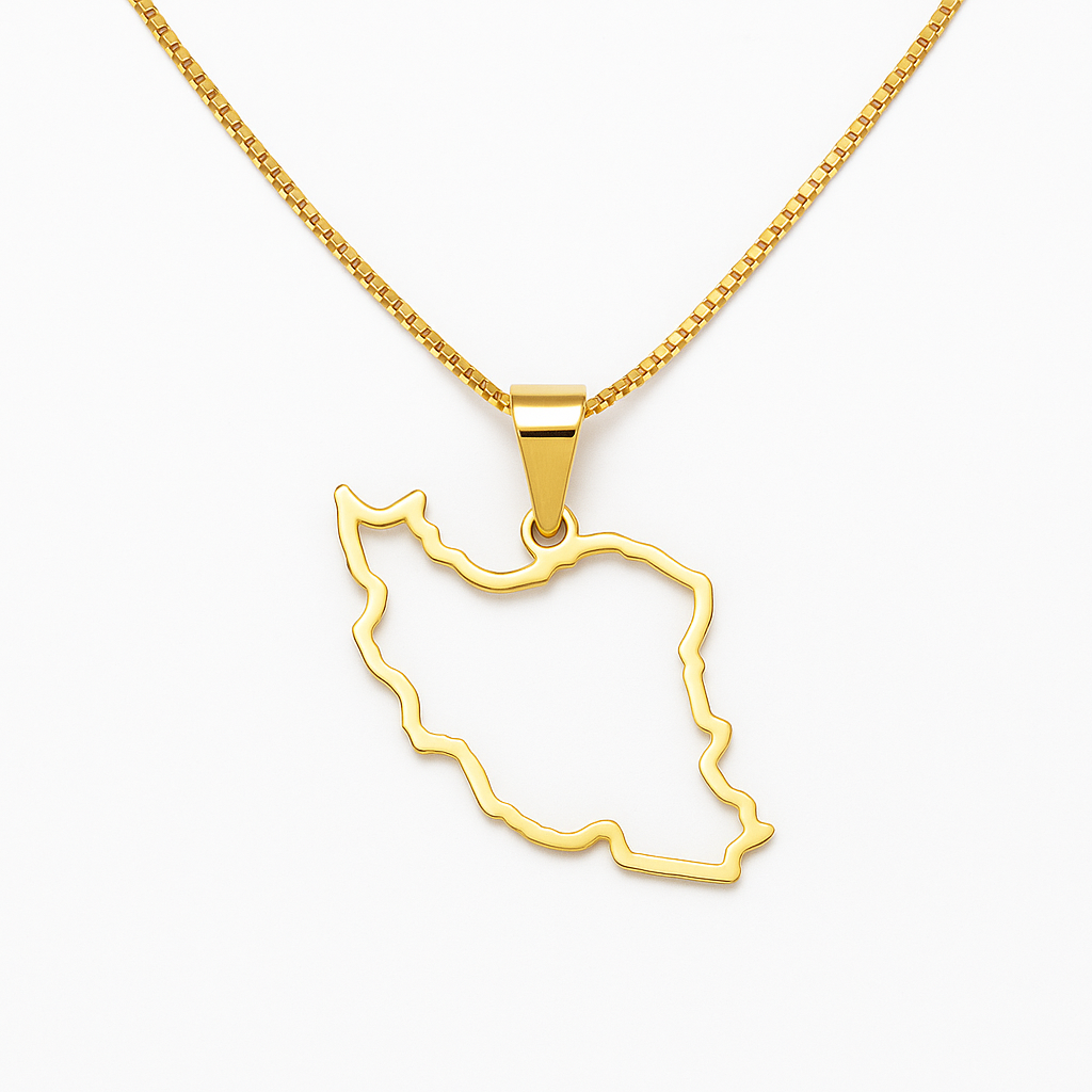 Iran Map Necklace 100