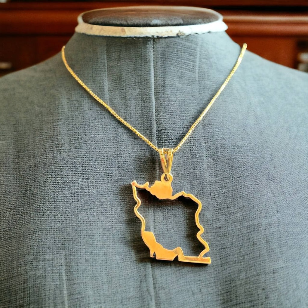 Iran Map Necklace 100