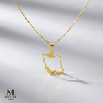 Load image into Gallery viewer, Iran Map Necklace 100
