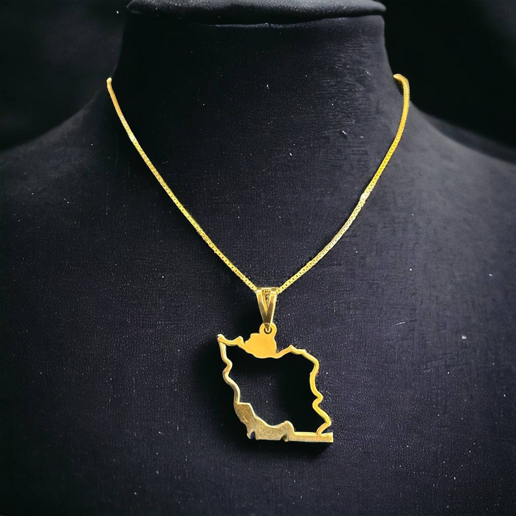 Iran Map Necklace 100