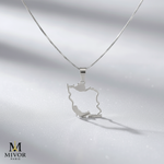 Load image into Gallery viewer, Iran Map Necklace 100
