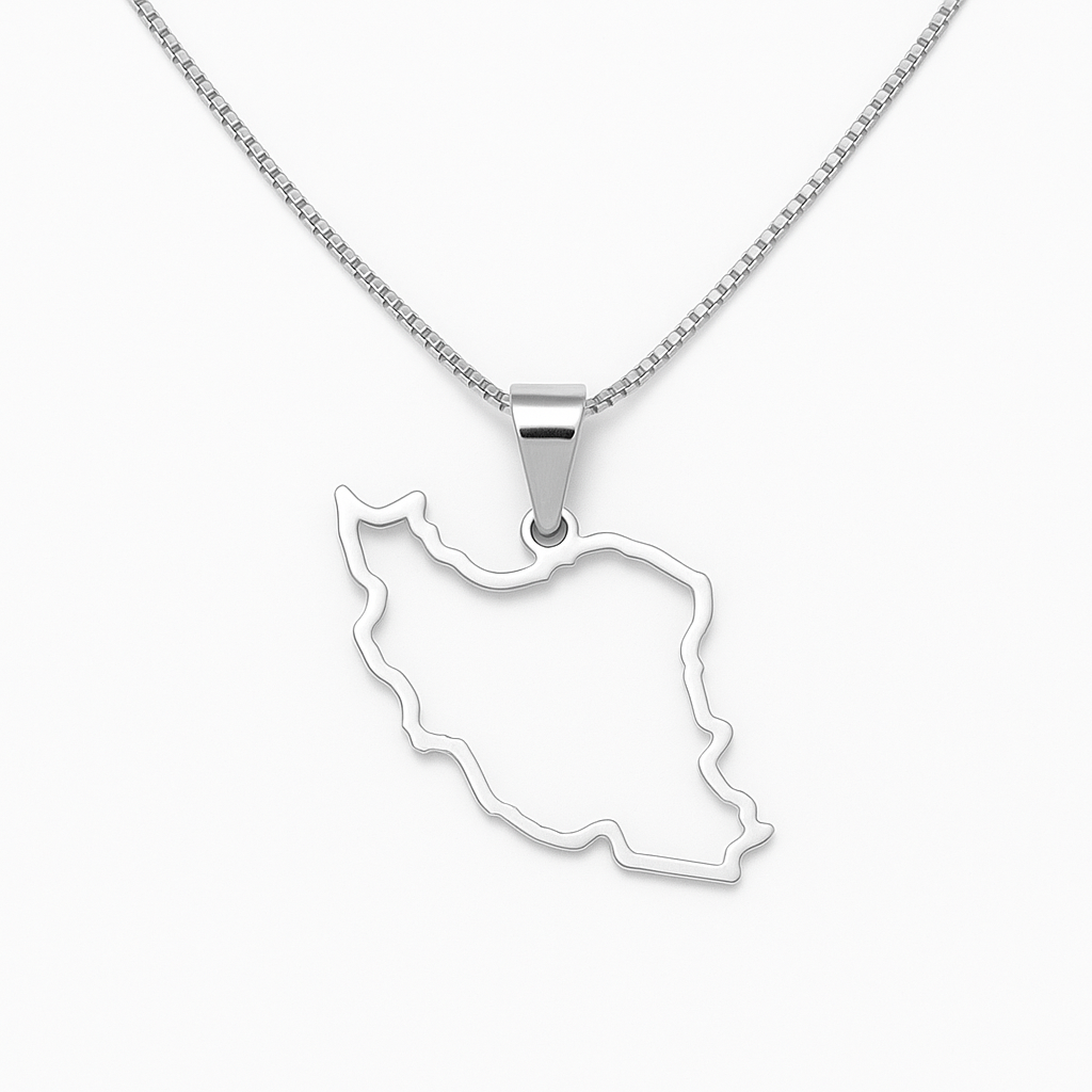 Iran Map Necklace 100
