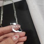 Load image into Gallery viewer, Iran Map Necklace  En-text
